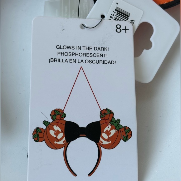 Disney Loungefly Mick-O-Lantern *Glow in the Dark* Headband 🧡🖤🧡🖤 - Picture 3 of 6